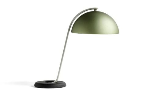 HAY Cloche Table Lamp H: 43 cm - Mint Green/Black