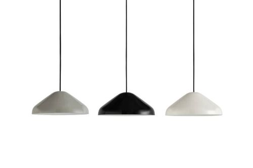 HAY Pao Steel Pendelleuchte 350 Ø: 35 cm – Weiches Schwarz