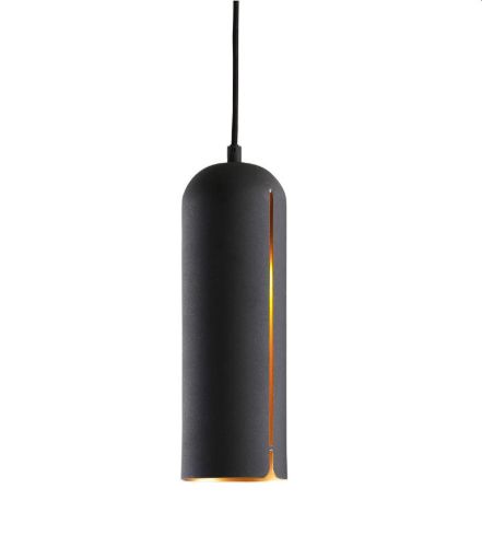 Woud Gap Pendant Tall H: 30 cm - Sort / Messing