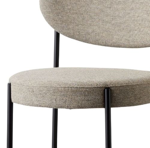 Verpan Serie 430 Stuhl SH: 47 cm – Hallingdal 227/Schwarz