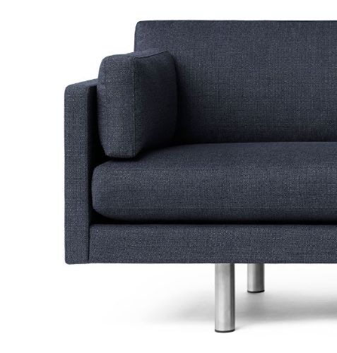 Erik Jørgensen EJ220 2062 2 Pers. Sofa 100 L: 212 cm – Foss 772/Chrom