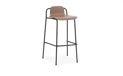 Normann Copenhagen Studio Barstool 75cm - Sort/Brun