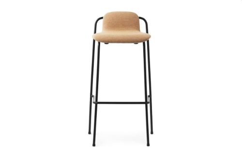 Normann Copenhagen Studio Barhocker 75 cm gepolstert – Schwarz/Lambeth