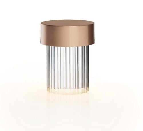 FLOS Last Order geriffelte Lampe H: 14 cm – Satin Cooper