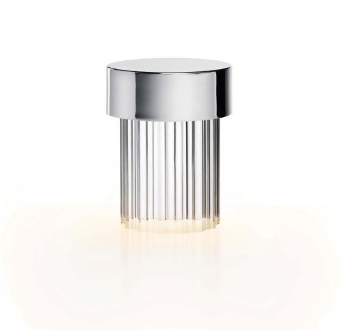FLOS Last Order geriffelte Lampe H: 14 cm – poliertes Inox