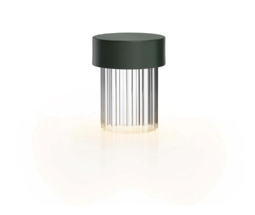 FLOS Last Order geriffelte Lampe H: 14 cm – Mattgrün