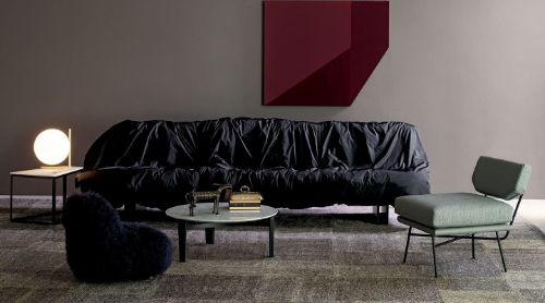 FLOS IC Lights Tischlampe T2 H: 35 cm - Rot Burgund