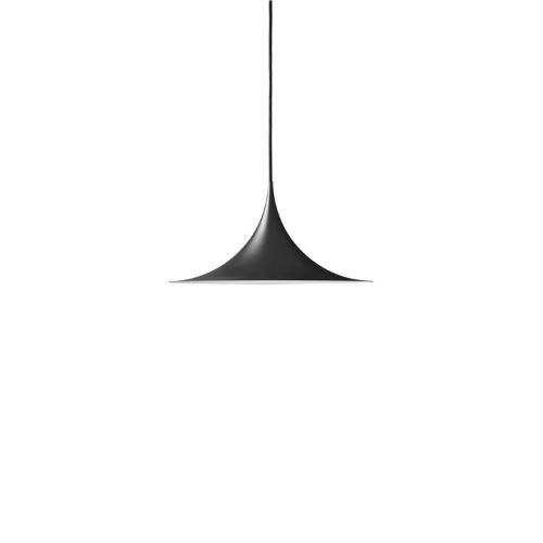 GUBI Semi Pendant Ø: 47 cm - Black Semi Matt