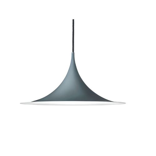 GUBI Semi Pendant Ø: 47 cm - Anthracite Glossy Grey