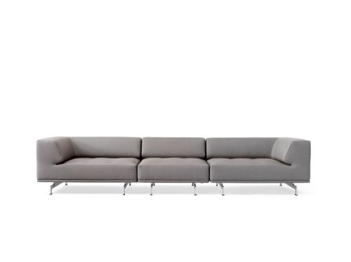 Fredericia Furniture 450 Delphi 3 Pers. Sofa L: 325 cm - Fiord 171/Aluminium