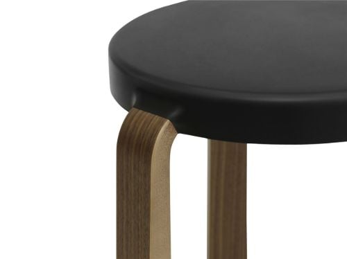 Normann Copenhagen Tap Hocker H: 43 cm – Walnuss/Schwarz