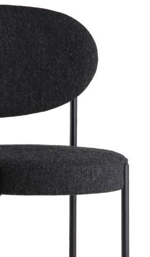 Verpan Serie 430 Stuhl SH: 47 cm – Hallingdal 180/Schwarz
