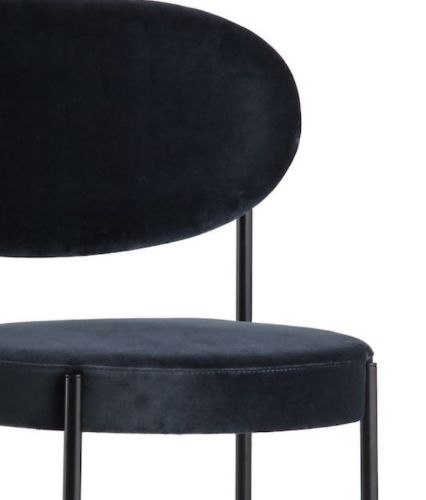 Verpan Serie 430 Stuhl SH: 47 cm – Harald 182 Blau/Schwarz 4 FÜR 3 AKTIONSANGEBOT