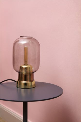 Normann Copenhagen Amp Tischlampe H: 26,5 cm – Rauch/Messing