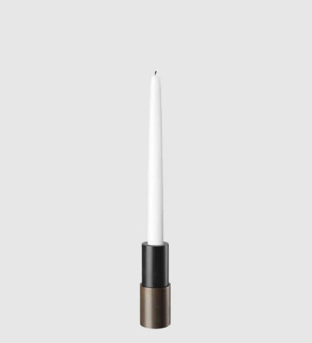 GUBI Space Candlestick Lysestage H: 12 cm - Antik Brass