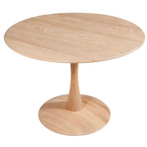 Snedkergaarden Nanna Ditzel Trisse Sofabord ND 112 Ø: 75 cm - Ubehandlet Eg