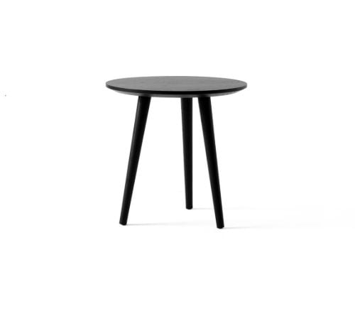 &Tradition SK13 In Between Coffee Table Ø: 48 cm - Black Lacquered Oak
