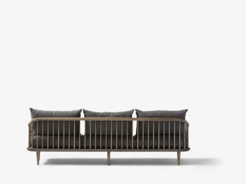 &Tradition Fly SC12 Sofa L: 240 cm – Geräucherte geölte Eiche/Hot Madison 093