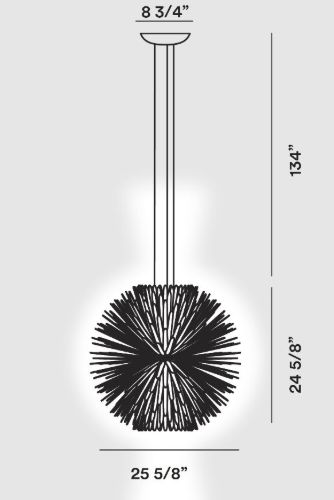 Foscarini Sun-Light of Love Pendelleuchte LED Ø: 65cm - Weiß