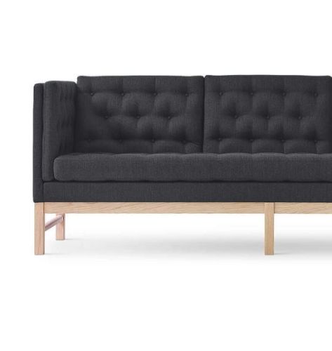 Fredericia Furniture Erik Jørgensen EJ 315-3 3 Pers. Sofa L: 210 cm – Mood 2101 Anthrazit/Seifenbehandelte Eiche