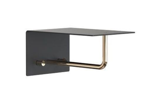 FROST UNU Hattehylde 200 L: 20cm - Sort/Guld