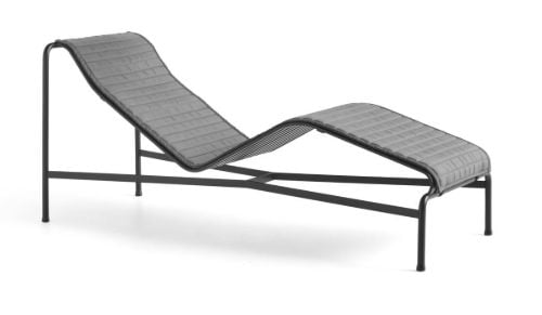 HAY Palissade Chaise Lounge Steppkissen 49,5 x 195 cm – Anthrazit