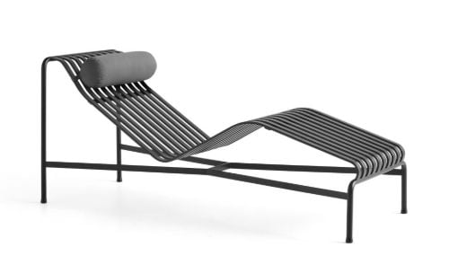 HAY Palissade Chaise Lounge Kopfstützenkissen 49,5x195 cm - Anthrazit