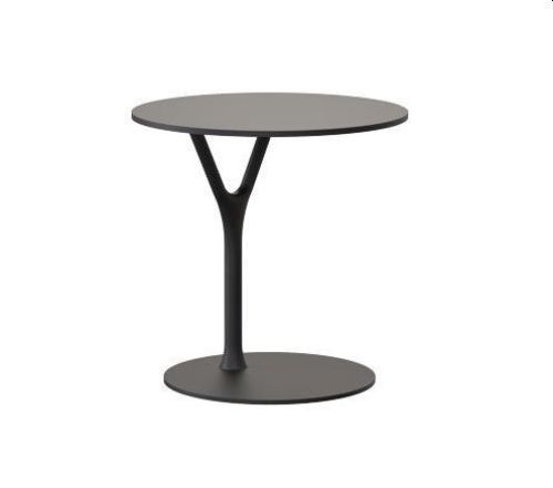 FROST WISHBONE Sidebord Bord 1 Ø: 45cm - Mat Sort