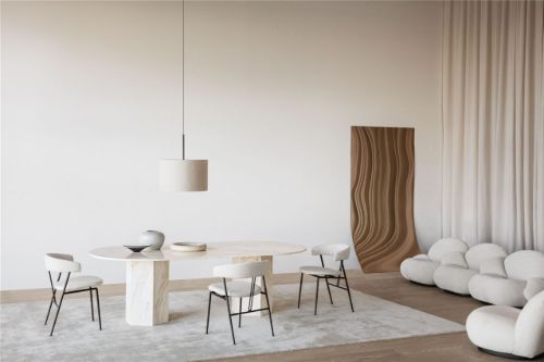 GUBI x GOLRAN Teppich 350x250cm – Cremige Perle