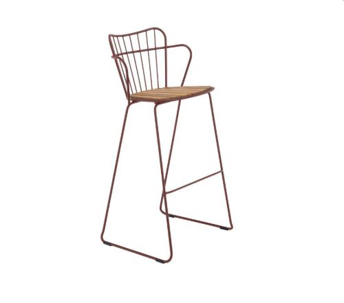 HOUE Paon Bar Stool SH: 78 cm - Paprika