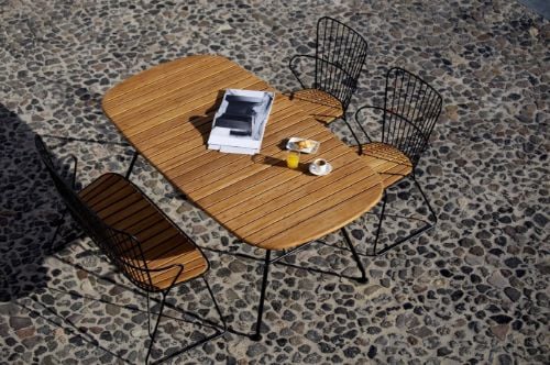 HOUE Paon Bench SH: 46 cm - Schwarz