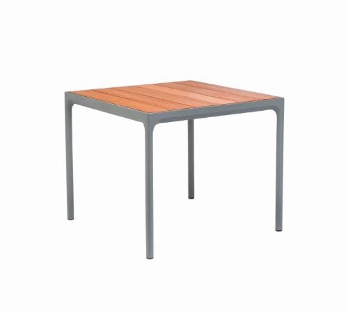 HOUE Four Dining Table 90x90 cm - Alu / Grey