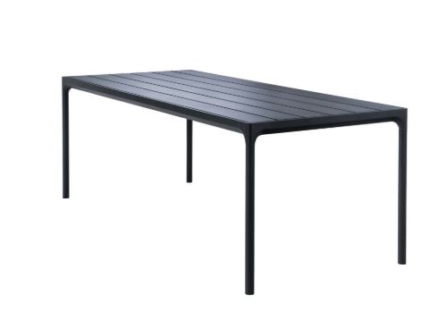 HOUE Four Dining Table 90x210 cm - Black Alu / Black