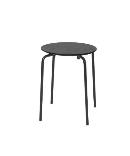 Ferm Living Herman Stool Taburet SH: 45 cm - Powder Coated Steel / Black