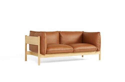 HAY Arbour 2 Seater B: 180 cm - Nevada NV2488S Cognac / Oiled Waxed Solid Oak