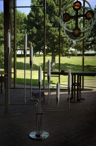Piet Hein Great Bear Bodenständer H: 130 cm – Silber