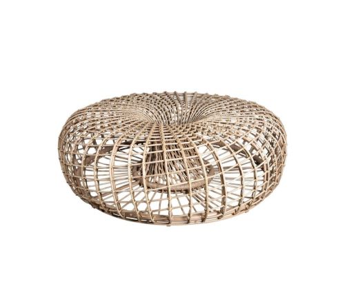 Cane-line Outdoor Nest Fodskammel/Sofabord Ø: 130 cm - Natural