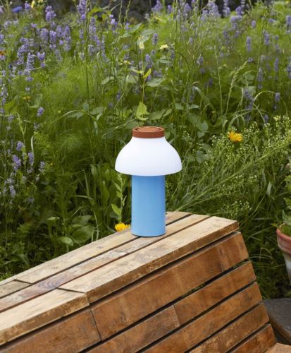 HAY PC Tragbare Tischlampe H: 22 cm – Himmelblau