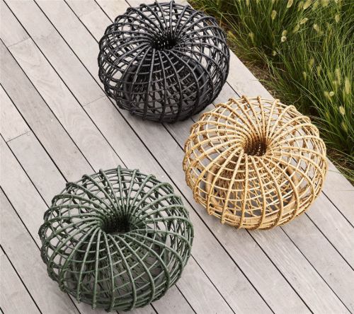 Cane-line Outdoor Nest Fußhocker Ø: 67 cm – Natur
