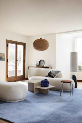 Ferm Living Rico Divan Brushed L Sofa B: 203 cm - Warmes Grau