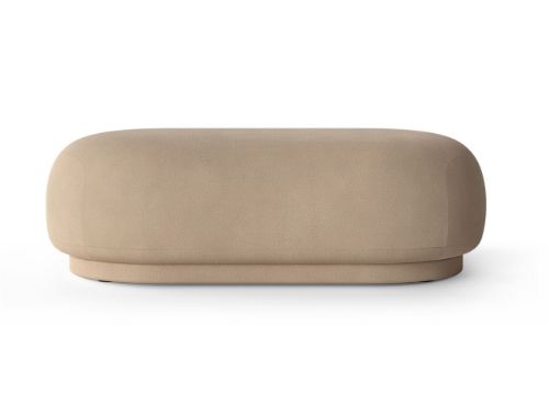 Ferm Living Rico Ottoman Brushed L: 124 cm - Sand