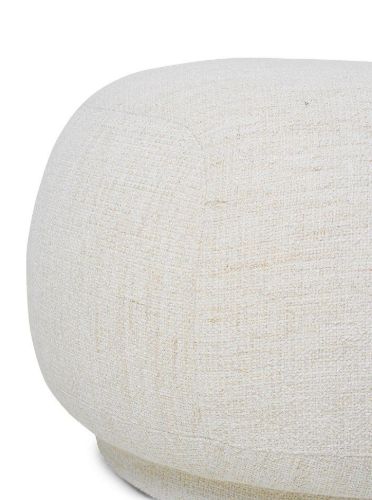Ferm Living Rico Ottomane gebürstet L: 124 cm – gebrochenes Weiß