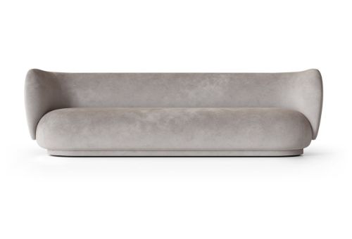 Ferm Living Rico 4 Personers Faded Velvet L: 260 cm - Concrete