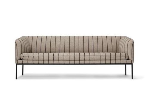 Ferm Living Turn 2-Seater Pasadena B: 160 cm - Sand / Black