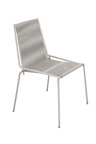 Thorup Copenhagen Noel Wool Chair SH: 46 cm - Stål/Grå