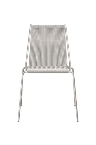 Thorup Copenhagen Noel Wollstuhl SH: 46 cm – Stahl/Grau