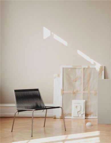 Thorup Copenhagen Noel Lounge Chair SH: 43 cm - Stahl/Schwarz