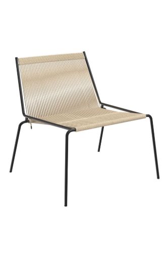 Thorup Copenhagen Noel Lounge Chair SH: 43 cm - Sort/Natur