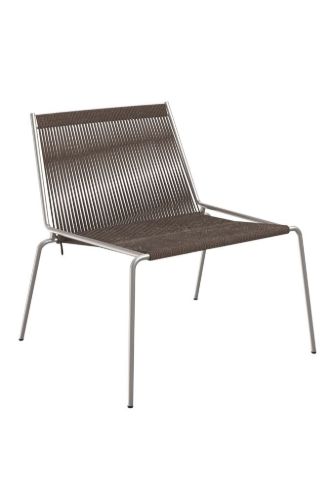 Thorup Copenhagen Noel Lounge Chair SH: 43 cm - Stål/Mørkegrå