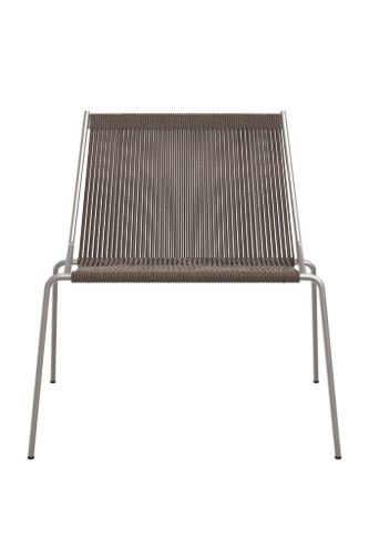 Thorup Copenhagen Noel Lounge Chair SH: 43 cm – Stahl/Dunkelgrau